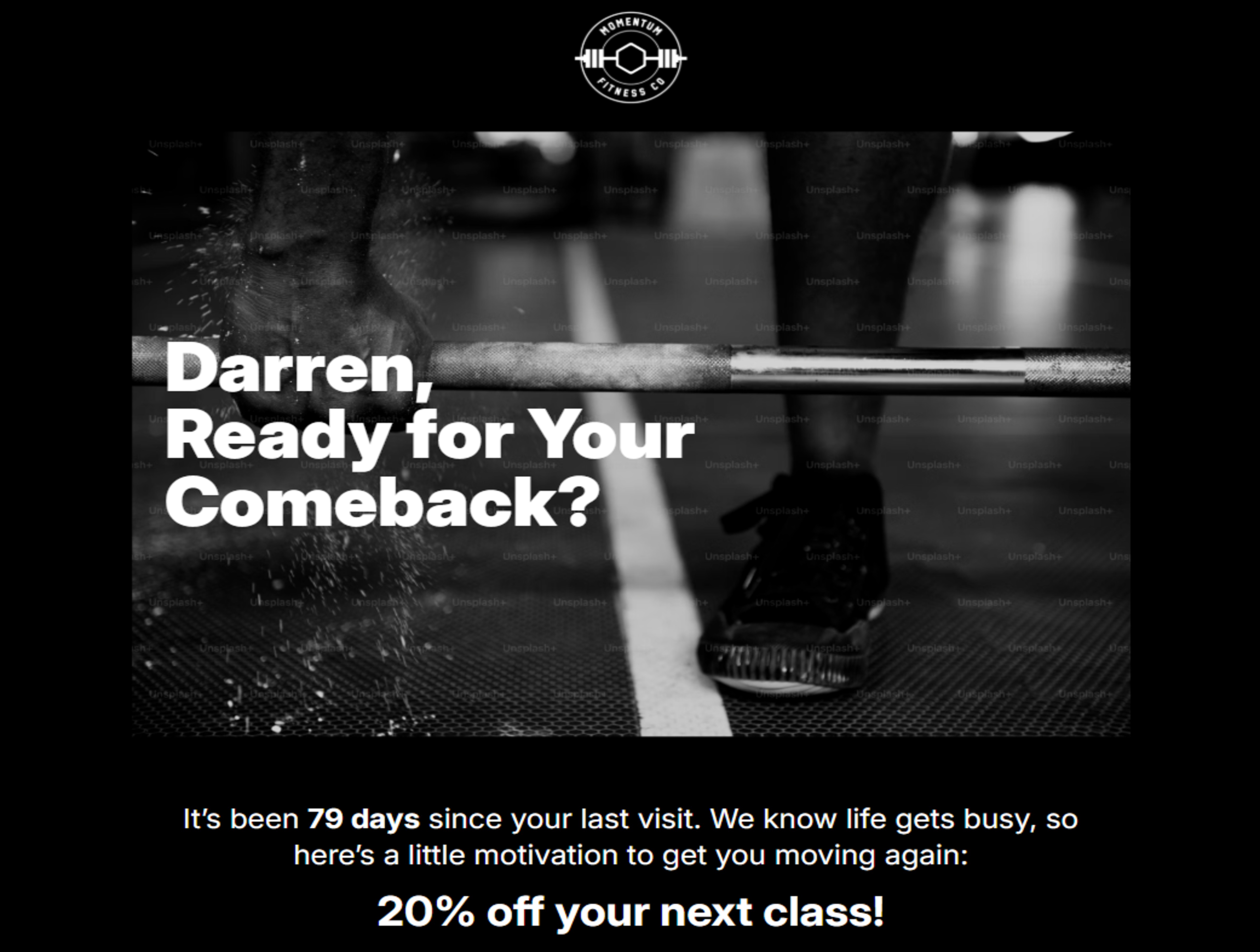 Momentum Fitness Reactivation